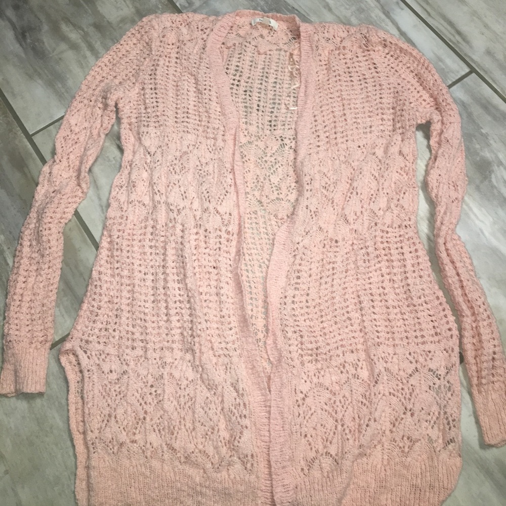 Pink cardigan Sweater
